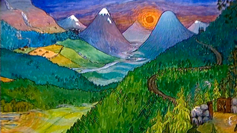 a colourful landscape